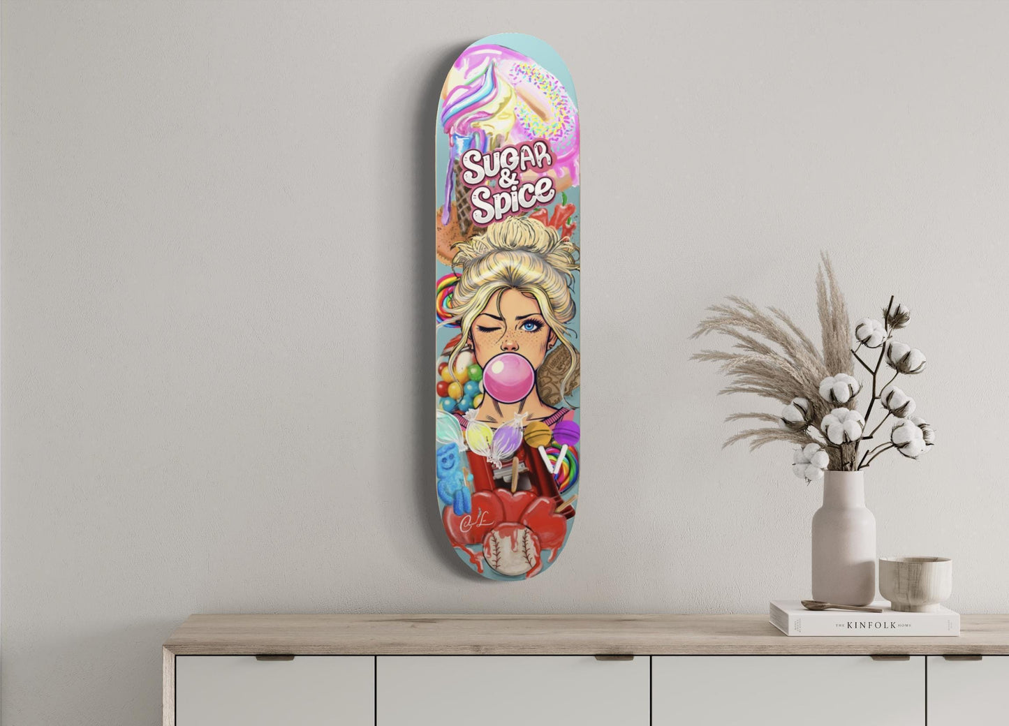 Sugar & Spice Skate Deck Wall Art