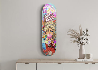 Sugar & Spice Skate Deck Wall Art