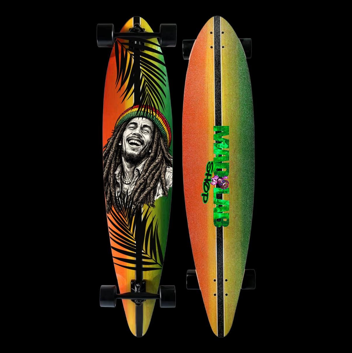 Mad Lab Custom Paradise Pintail Longboard (46”)