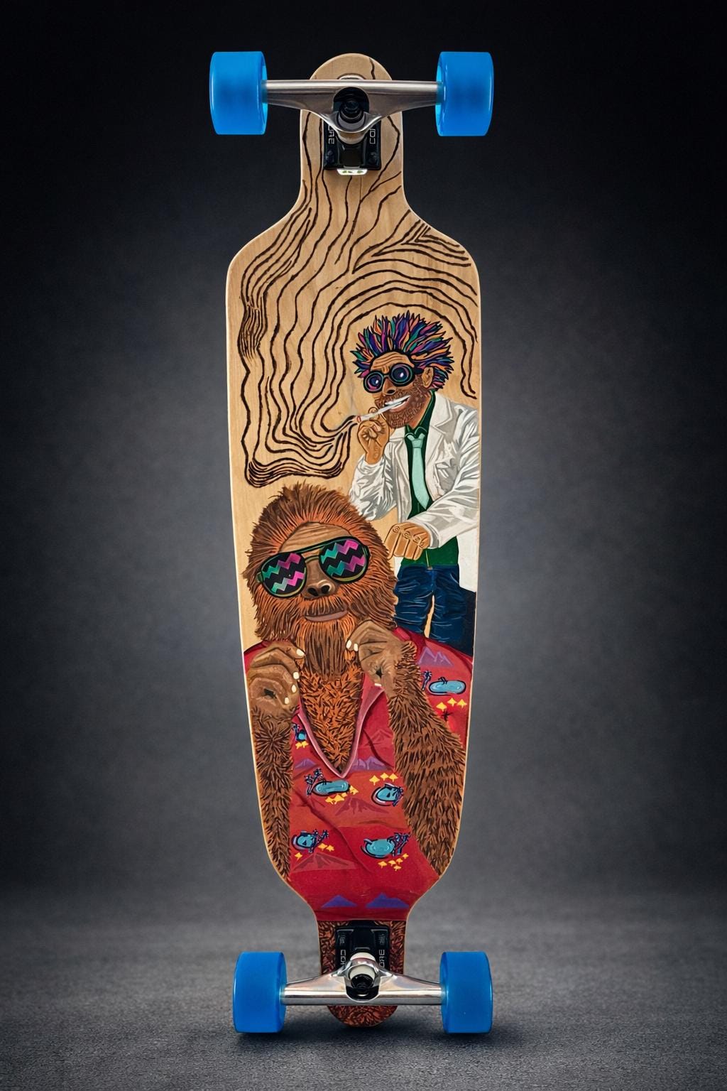 Mad Lab Custom Kicktail Cruiser Longboard 44"