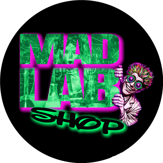🧪 Mad Lab Logo (Black Edition) – Decal