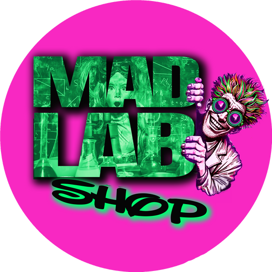 🧪 Mad Lab Logo (Pink Edition) – Decal