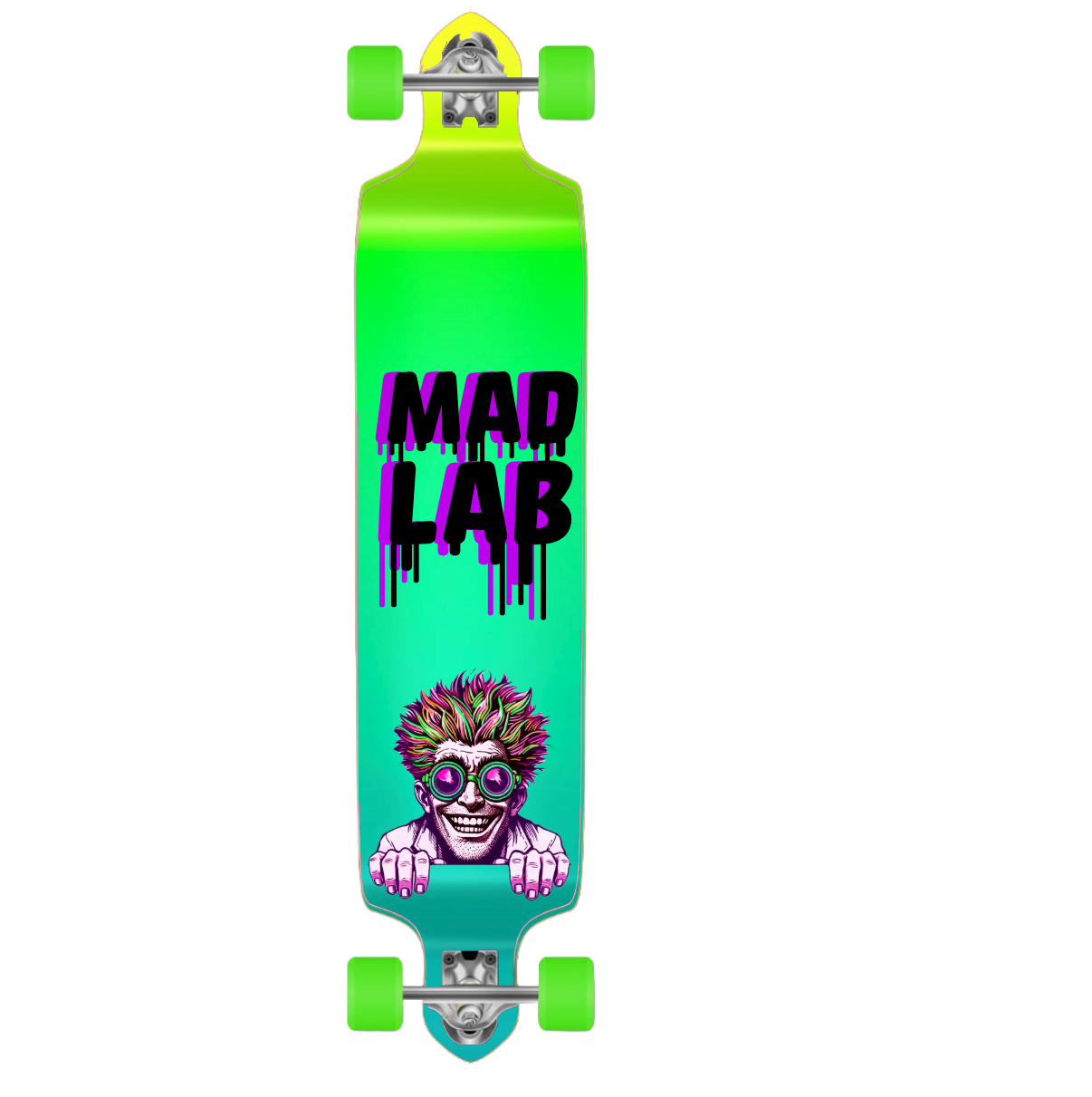 Hand-Painted Longboard | Mad Lab Mark Series