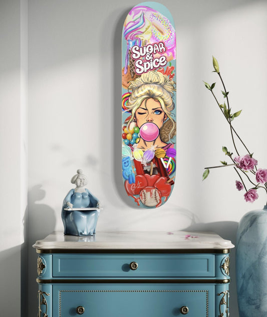 Sugar & Spice Skate Deck Wall Art